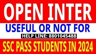 TS Open Inter Admission 2024 - 25 for TOSS SSC Pass Student Process #tsopeninteradmission2024