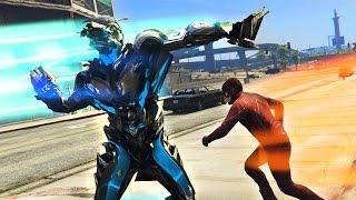 THE FLASH vs SAVITAR THE GOD OF SPEED GTA 5 Mods Superhero Battles #9