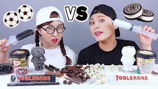 Black Chocolate VS White Chocolate Challenge DONA