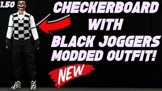 GTA *BLACK JOGGERS* WITH CHECKERBOARD GLITCH MODDED OUTFITS AFTER PATCH 1.50