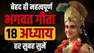 महत्वपूर्ण भगवत गीता १८ अध्याय हर सुबह सुनें  Best Krishna Motivational Speech  Bhagwat Geeta Saar