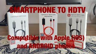 2024 How to Mirror Screen Apple Android Smartphone to Smart HDTV  Plug & Play via EzCast App