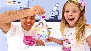 Nastya nasıl bilim insanı olunacağını öğreniyor Çocuklar için Bilim Deneyleri