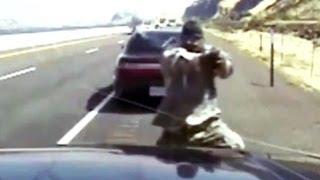 Deadly gunbattle with state trooper - caught on tape