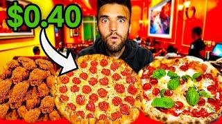 WORLD’S CHEAPEST Vs. MOST EXPENSIVE PIZZA  $0.40 vs $100000 MrBeast Record Broken