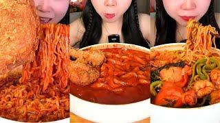 MUKBANG SPICY NOODLES  ASMR  Soothing sounds  Chinese Eating Show #asmr #mukbang #spicy