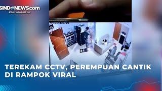 Terekam CCTV Perempuan cantik di rampok Viral