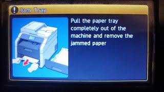 Jam Tray Paper Jam in tray with no jammed paperBrother MFC-9330cdw9340cdw laser printer -Video 1