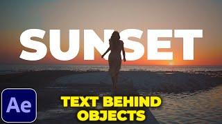 Add Text Behind Moving Object in After Effects  Rotobrush Tutorial