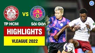 Highlights TP HCM vs Sài Gòn  Màn thêu hoa dệt gấm ghi điểm - Ngoại binh lập siêu phẩm phút cuối