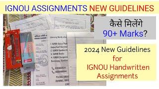 IGNOU Assignments New Guidelines 2024 Handwritten Assignments 8193060524 9650468544 IGNOU Update