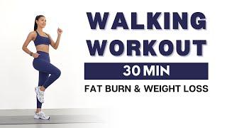 30 MIN WALKING CARDIO WORKOUT FOR WEIGHT LOSS - No Jumping No Squats No Lunges