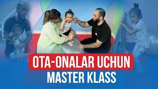 Reabilitolog mutahasisimiz ota-onalarga lfk massaji boyicha master klass otkazdi