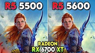 R5 5500 vs. R5 5600 - RX 6700 XT - Tested in New Games