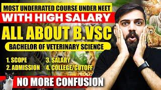 Complete Veterinary Course Details  BVSc Scope and salary in India  BVSc NEET cut off marks 2024