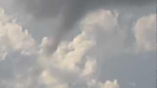 Tornado Funnel cloud in WiltonCa October 2012