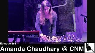 Amanda Chaudhary electronicsynth performance at the Center for New Music