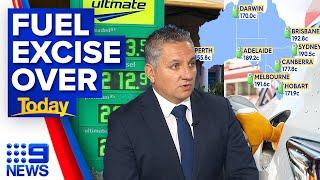 Fuel excise to end at midnight adding extra 22.1 cents per litre  9 News Australia