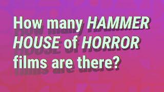 How many Hammer House of Horror films are there?