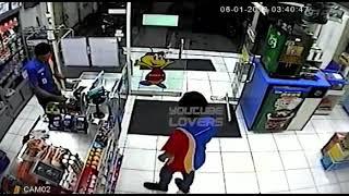 Robbing caught in CCTV