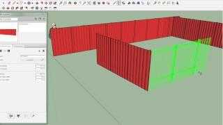 Рисуем забор из профнастила в SketchUp с помощью плагина Profile Builder 2