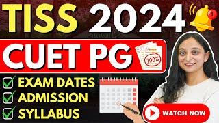 CUET PG TISS 2024 Complete Details Syllabus Fees Selection Process #mba #cuet #cuetexam #viral