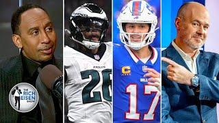 Josh Allen surprises Saquon Barkley upgrades Eagles - ESPN RIPS Eisens Rankings Top 5 Players