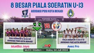 Mustika Jaya VS Assa Pro Babak 8 Besar Piala Soeratin U-13