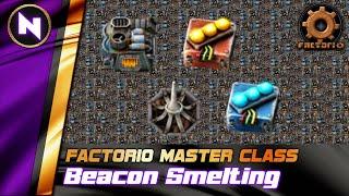 End-game SMELTING with Beacons and Modules  Factorio TutorialGuideHow-to