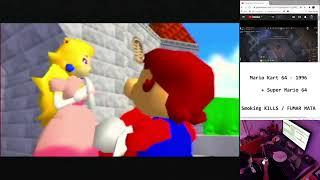 N64 - Mario Kart 64 -  PLUGGED CONSOLE Live Play + Super Mario 64