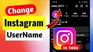 How to Change Instagram Username - in 1 minute 