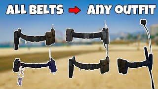 How To Get EVERY BELT on Any Outfit Glitch In GTA 5 Online 1.68 NO TRANSFER GET Cop belt & MORE