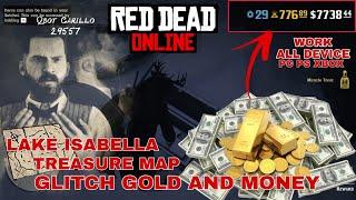 NEW CARA CEPET  DAPAT GOLD LAKE ISABELLA GLITCH MONEY & GOLD - RED DEAD ONLINE RDR2 #ps4 #pc