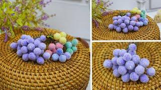 DIY beautiful fluffy decorative berries