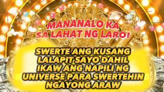 SWERTE ANG KUSANG LALAPIT SAYO DAHIL IKAW ANG NAPILI NG UNIVERSE PARA SWERTEHIN NGAYONG ARAW‼️