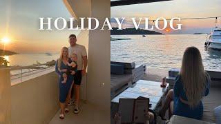 Croatia Vlog  Come on holiday with us. Boat trip beach days holiday nights 