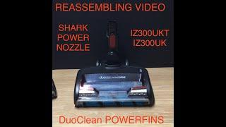 Reassembling a SHARK IZ300ukt POWER NOZZLE putting back together from brushroll motor to most