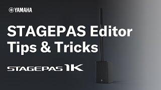 Yamaha STAGEPAS 1K #4 STAGEPAS Editor Tips & Tricks