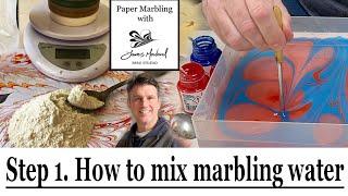 Acrylic Paper Marbling for Beginners Step 1 How to thicken water for acrylic paper marbling