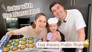 BAKE with the MANZANOS  EASY BANANA MUFFIN RECIPE  Jessy Mendiola