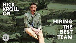 Nick Kroll sits on a rock and talks about leadership  Fast Company