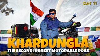 LADAKH TRIP  KHARDUNGLA The Highest Motorable Road  Day 11  VLOG NO. 119