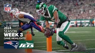 New England Patriots vs. New York Jets Game Highlights  NFL 2024 Season Week 3