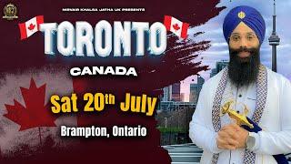 Canada Tour 2024  Brampton Ontario  Bhai Harinder Singh Ji  NKJ  200724