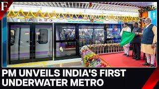 PM Modi Opens Indias First Underwater Metro Service in Kolkata