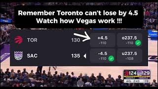 Rigged Toronto Raptors vs Sacramento Kings  this is a prime example how Vegas work lol WAKE UP #nba