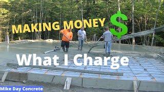 Pouring A Large Concrete Slab 60 X 36 What I Charge To Install Slabs