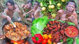 Jungle Cooking Adventure Guava Fruit Feast And Chicken Wing Recipe In The Wilderness