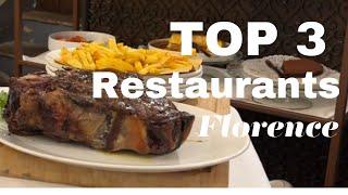 Top 3 Restaurants You Must Try in Florence Italy 4K