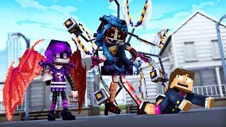 UZI.EXE ME ATACOU NO MINECRAFT   MURDER DRONES  AVENTURA COM MONSTROS